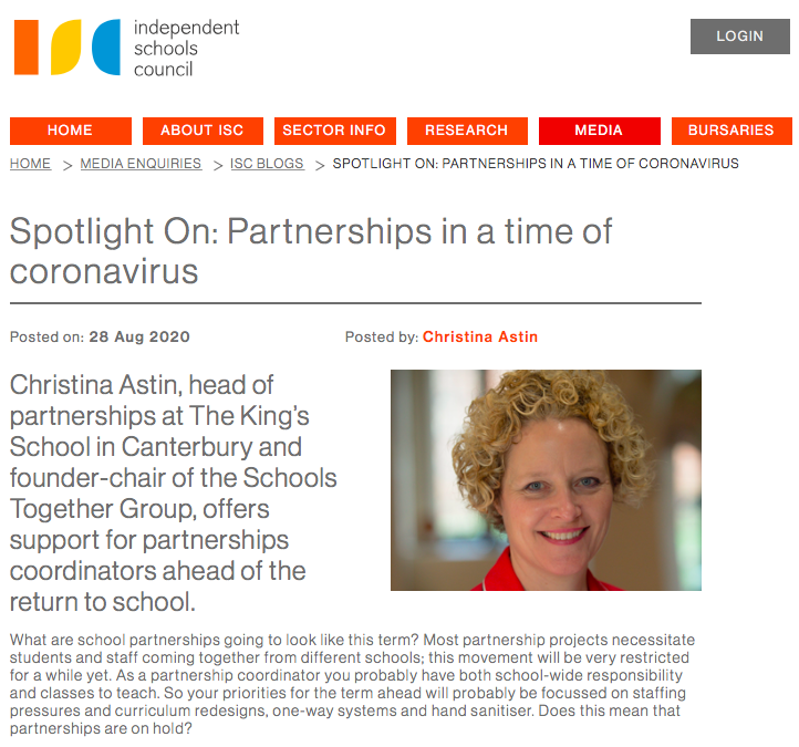 Partnerships in a Time of Coronavirus