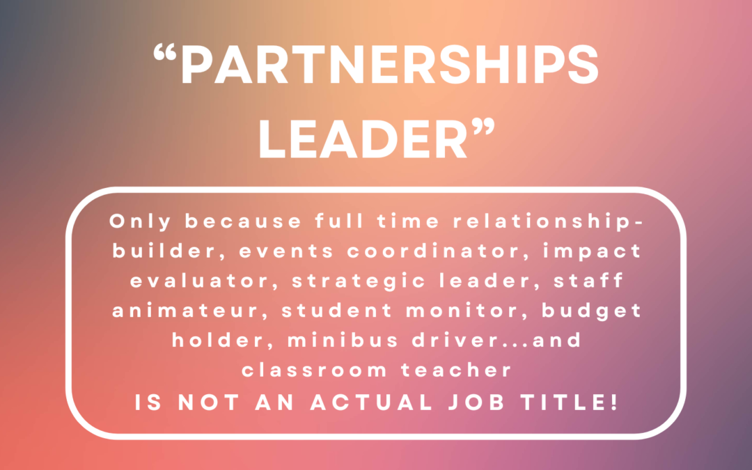 School partnerships: what’s in a job title?