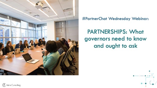 Webinar recording: Partnerships & Governors