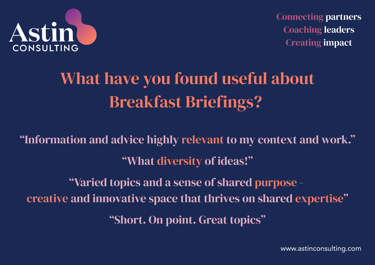 Breakfast Briefings: five years of the school partnerships community